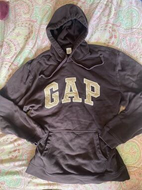 GAP Brown Hoodie with Cream Label